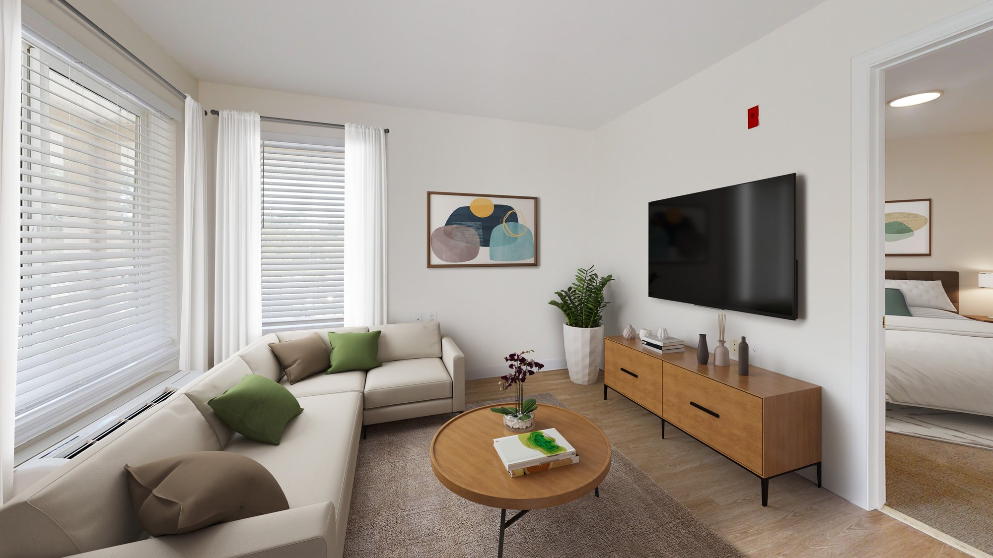 Azalea-Park-IL-1-bed-546-sqft-Living-Room_Virtual Staging